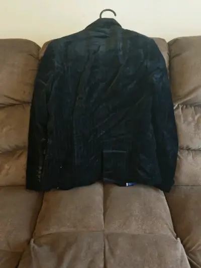 Blazer negro de gamuza - miniatura 2