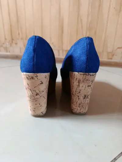 Zapatos plataforma azul - miniatura 4