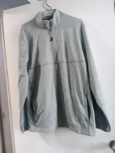 Chaqueta gris con cierre - miniatura 1