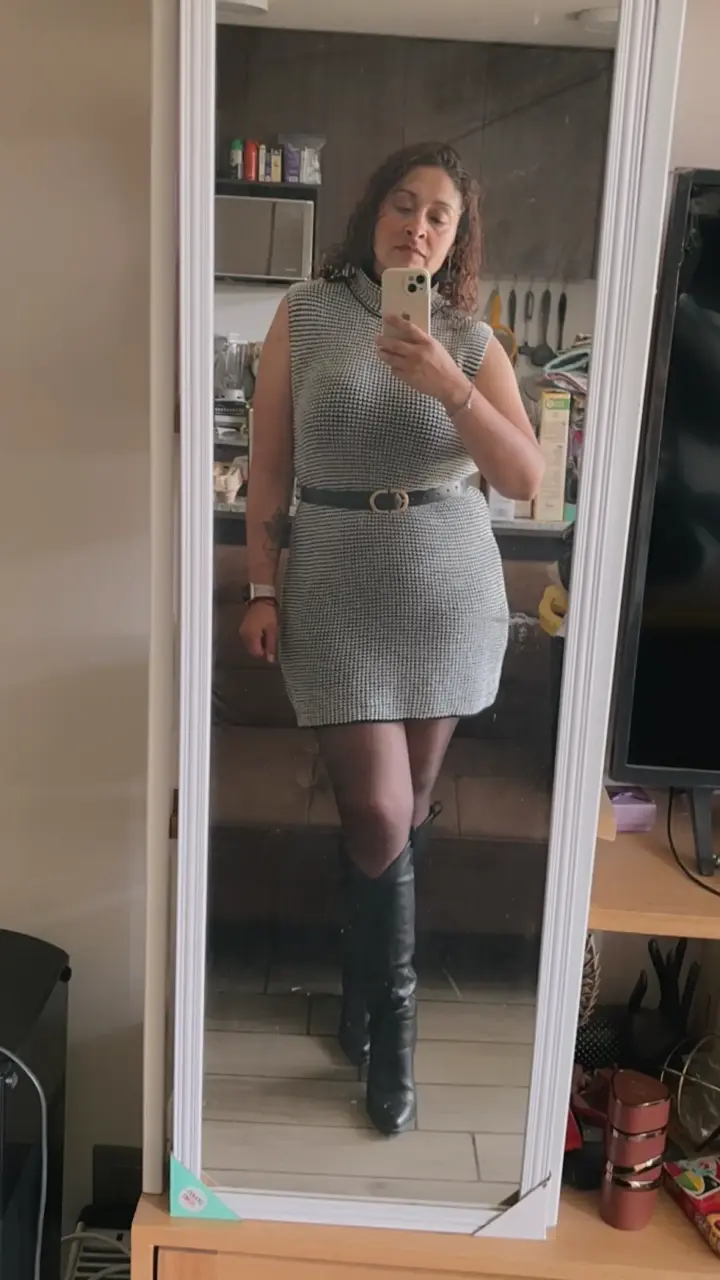 Conjunto vestido y abrigo - 3
