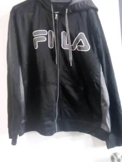 Polerón negro FILA con capucha - miniatura 1
