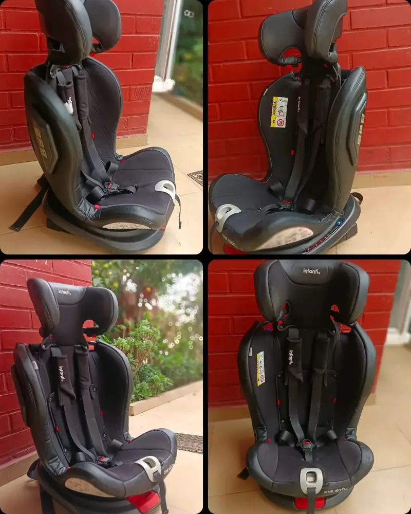 Silla de auto infantil negra - 5