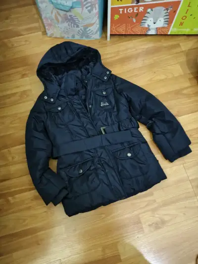 Parka azul marino talla 8 - miniatura 1