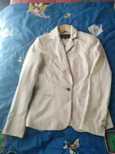 Blazer beige de mujer - miniatura 1