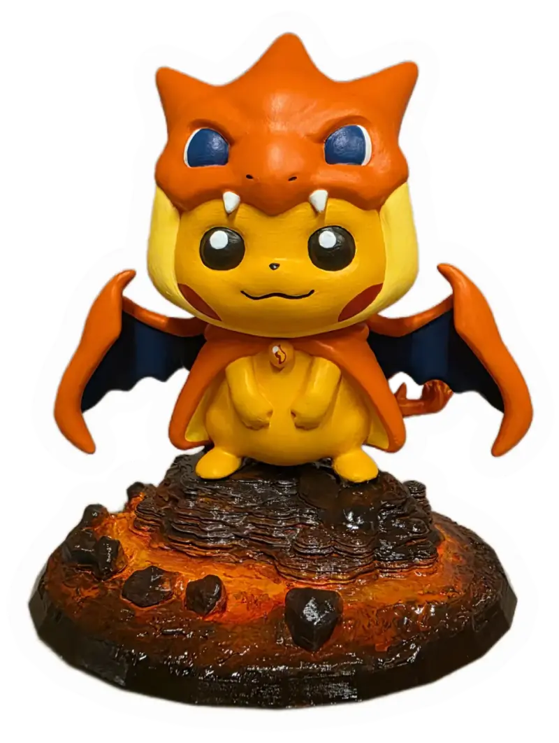 Figura Pikachu disfraz Charizard - 2