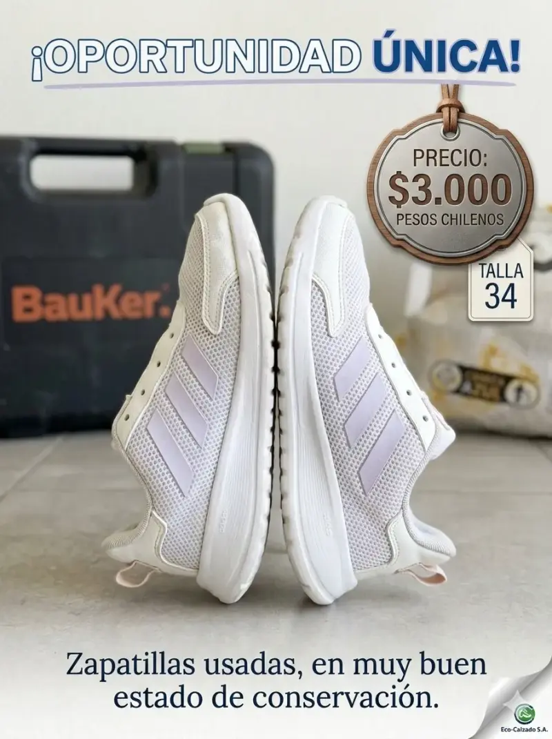 Zapatillas blancas talla 34