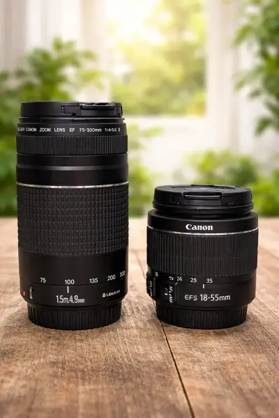 Cámara Canon con lentes y accesorios - miniatura 2