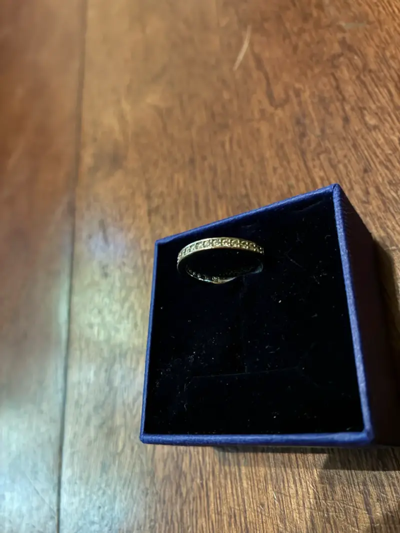 Anillo de plata con brillantes - 2