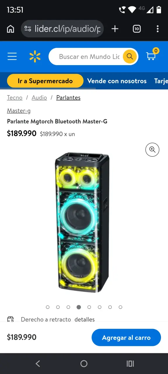 Parlante Bluetooth Master-G