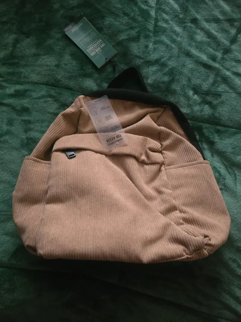 Mochila beige de felpa - 1