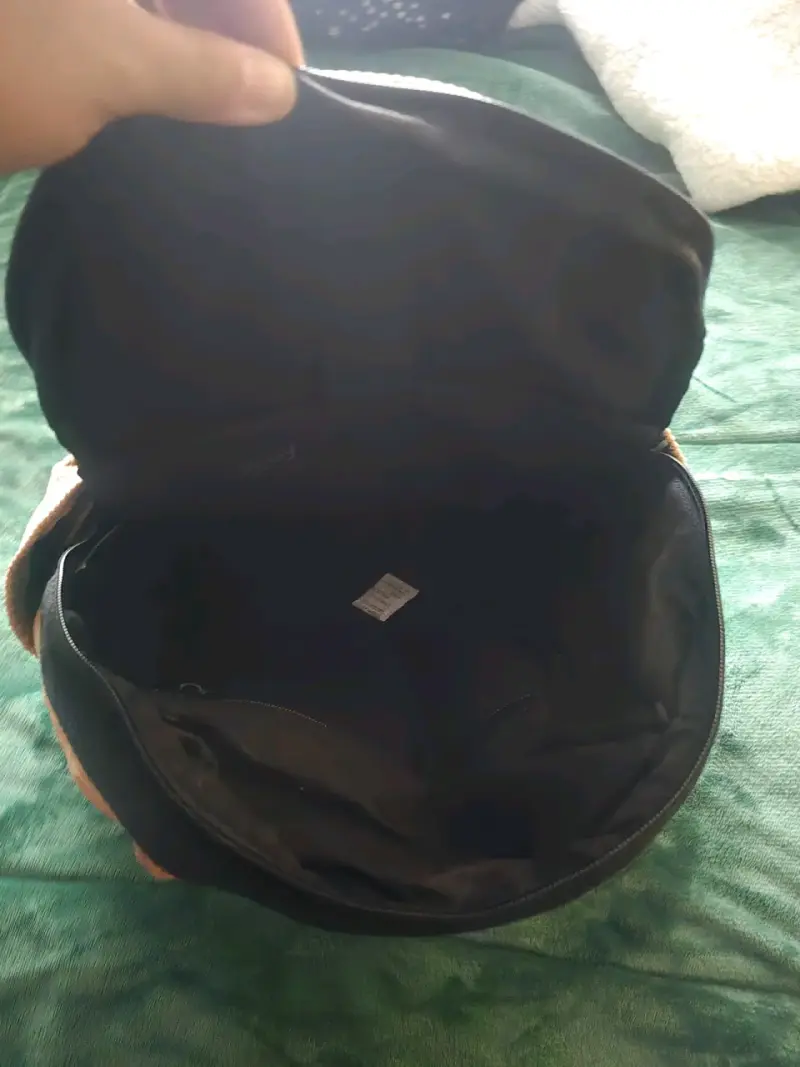 Mochila beige de felpa - 2