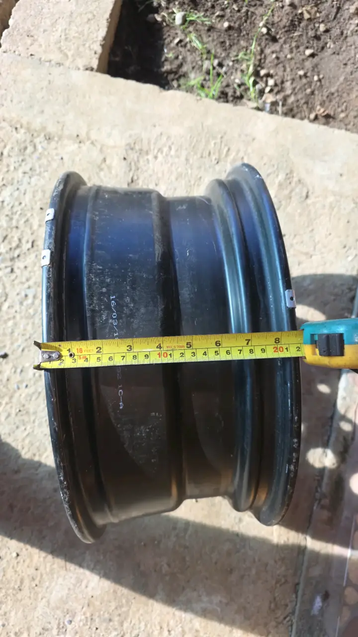 Llantas de acero negras usadas aro 17 - 3