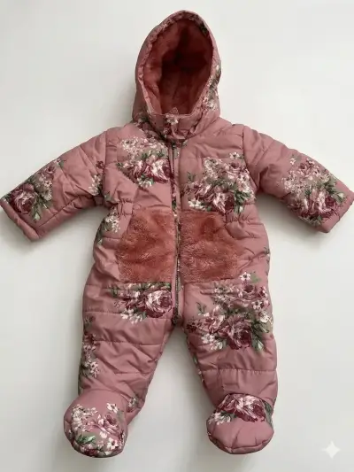 Enterito de invierno floral para bebé - miniatura 2