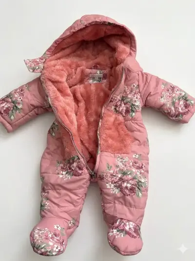 Enterito de invierno floral para bebé - miniatura 3
