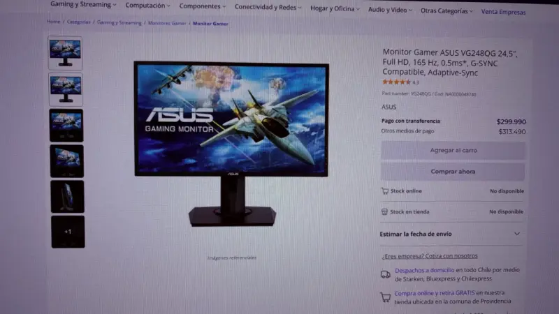 Monitor GAMER ASUS de 24,5 pulgadas - 5