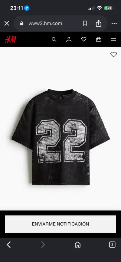 Polera deportiva negra talla XL - miniatura 4