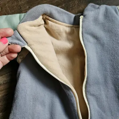 Saco de dormir infantil gris - miniatura 4