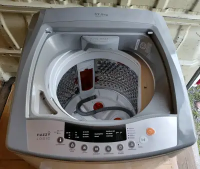 Lavadora Fuzzy Logic 17.5 kg gris - miniatura 2