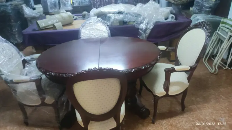 Juego de comedor clásico madera - 6