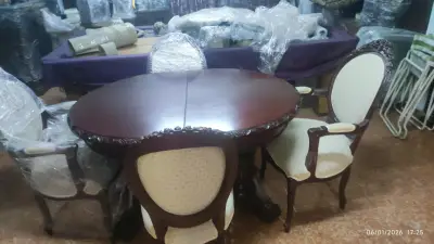 Juego de comedor clásico madera - miniatura 6