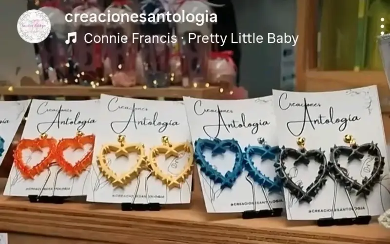 Aros corazón KAROL G / Creaciones Antología