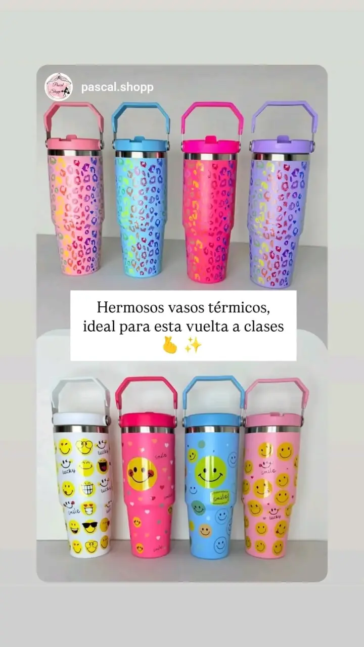 Vasos térmicos coloridos - 1
