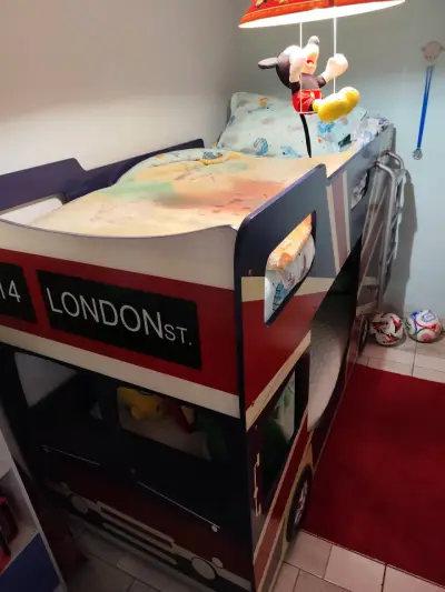 Cama infantil bus londinense - miniatura 2