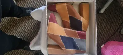 Botines multicolor de gamuza - miniatura 2