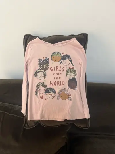 Polera niña 'Girls Rule' rosada - miniatura 1