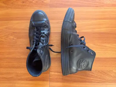 Converse chuck 70 cuero negro - miniatura 1