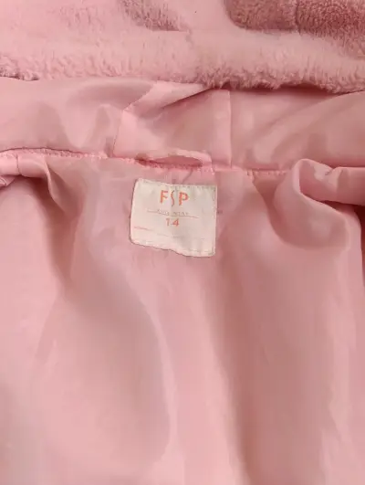 Chaqueta polar rosa con capucha - miniatura 2