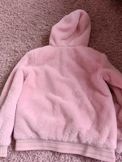 Chaqueta polar rosa con capucha - miniatura 3