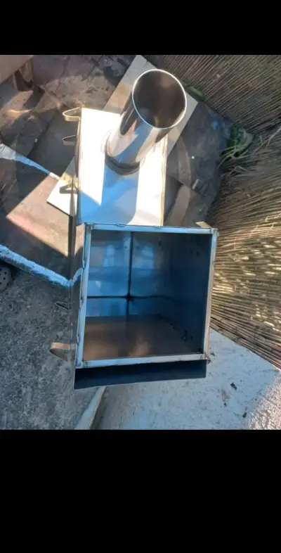 Estufa a leña de acero inoxidable - miniatura 3