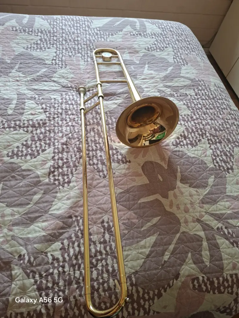 Trombón de latón brillante - 2