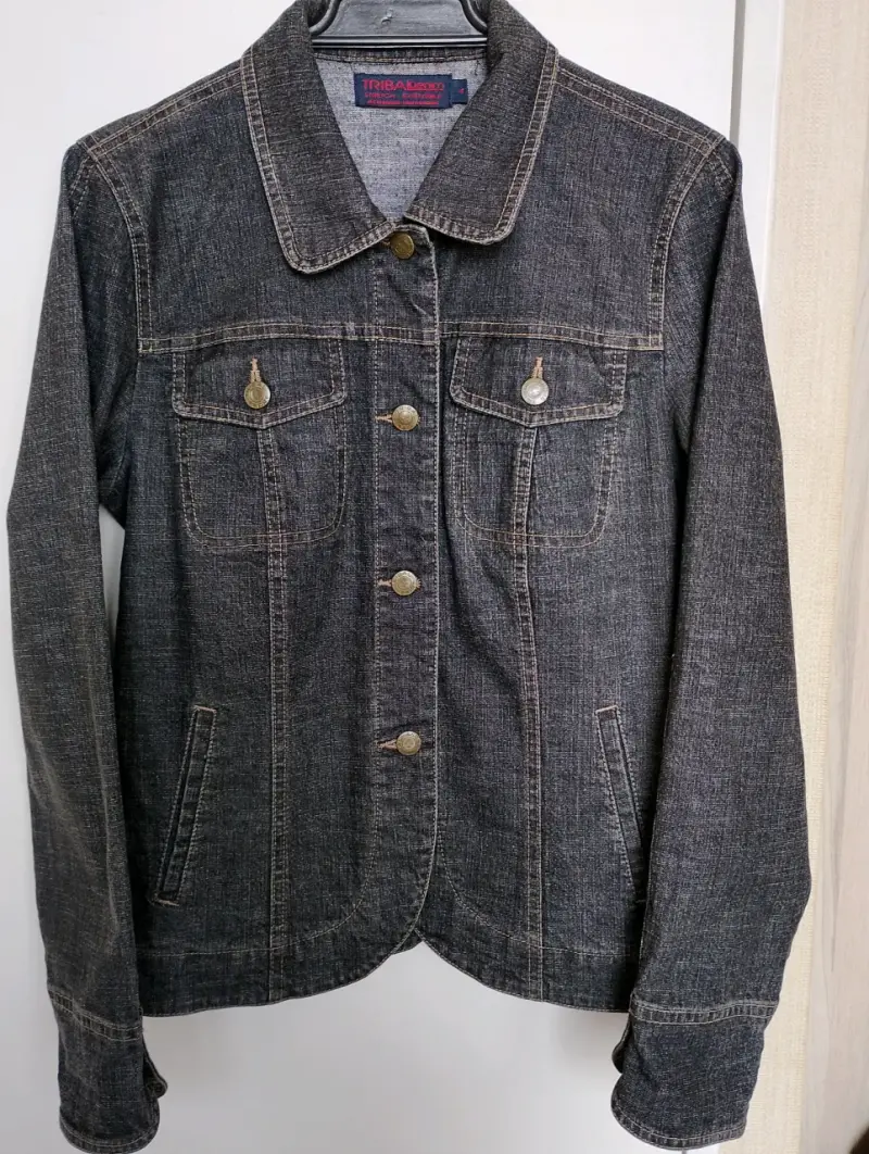 Chaqueta de mezclilla negra - 3