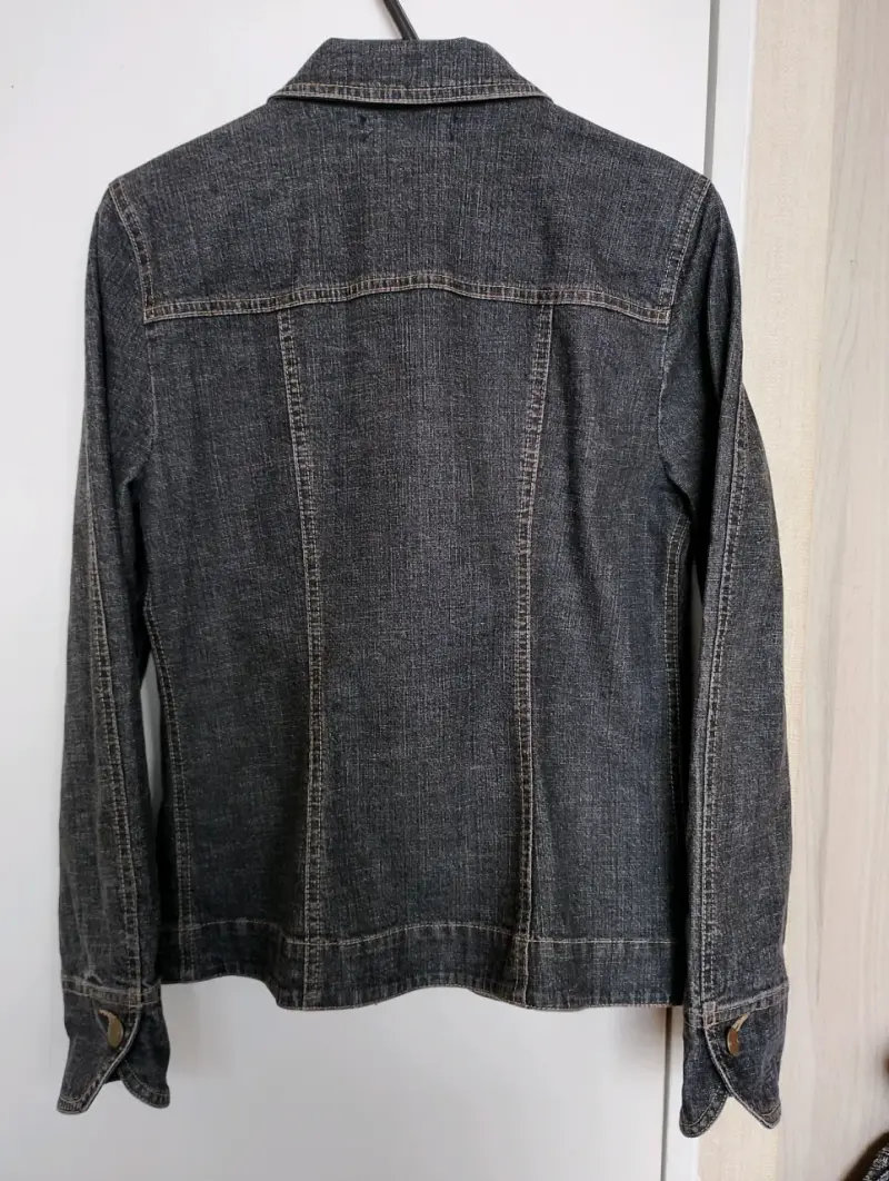 Chaqueta de mezclilla negra - 4
