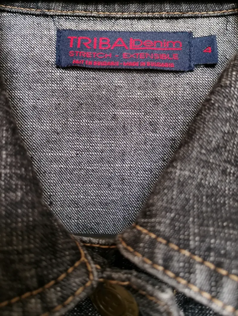 Chaqueta de mezclilla negra - 5