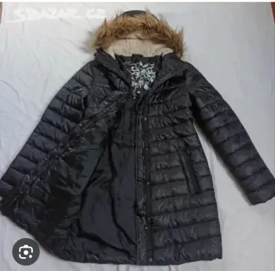 Parca semi larga con gorro - miniatura 1