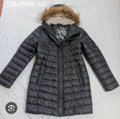 Parca semi larga con gorro - miniatura 2