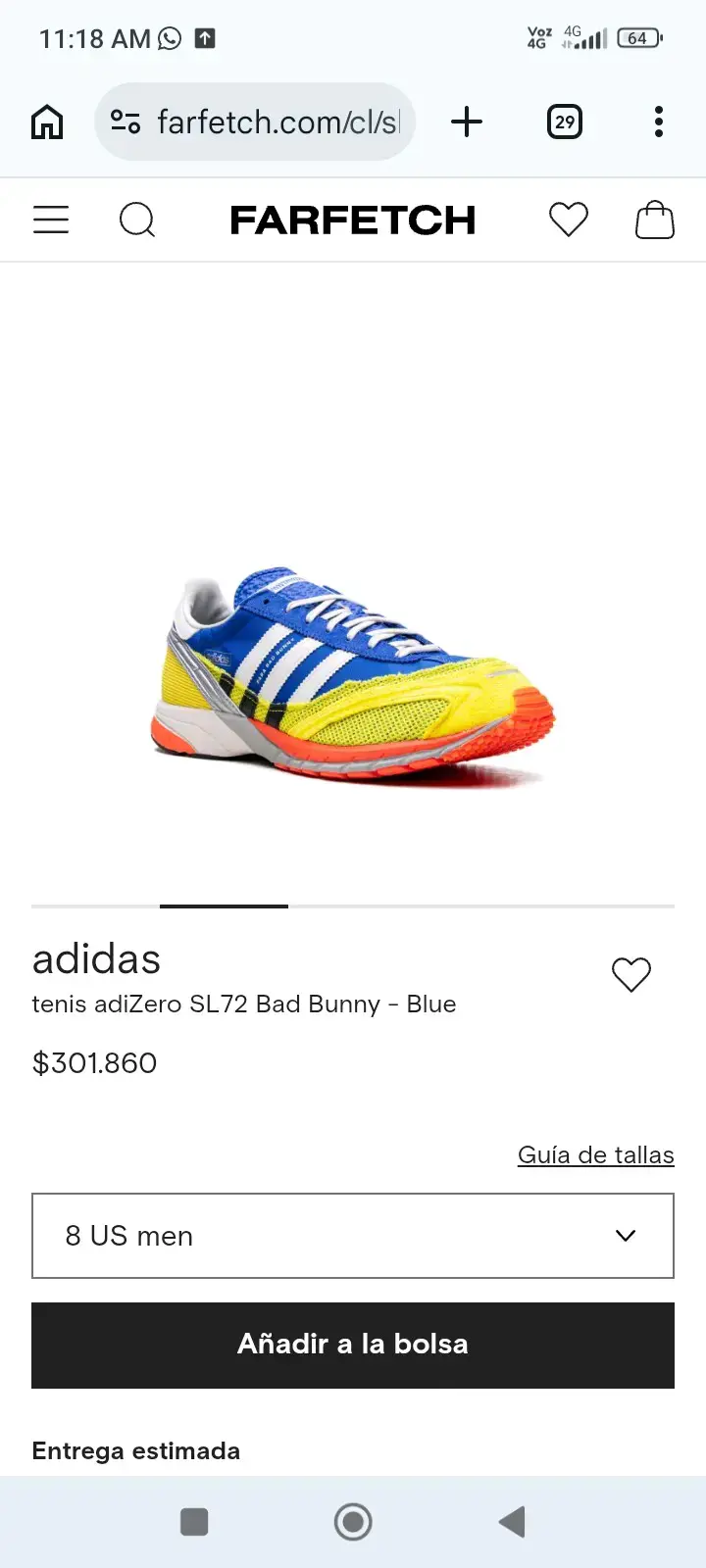 Zapatillas Adida AdiZero SL72 edición Bad Bunny - 3