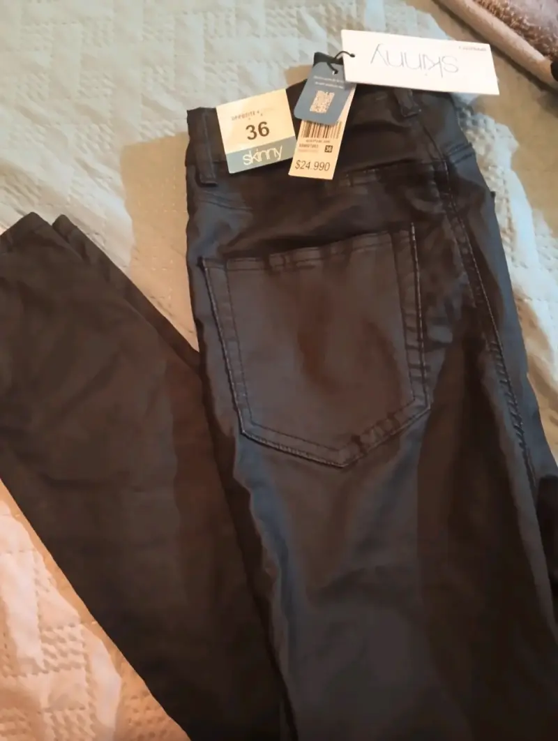 Jeans negros talla 36 nuevos - 4