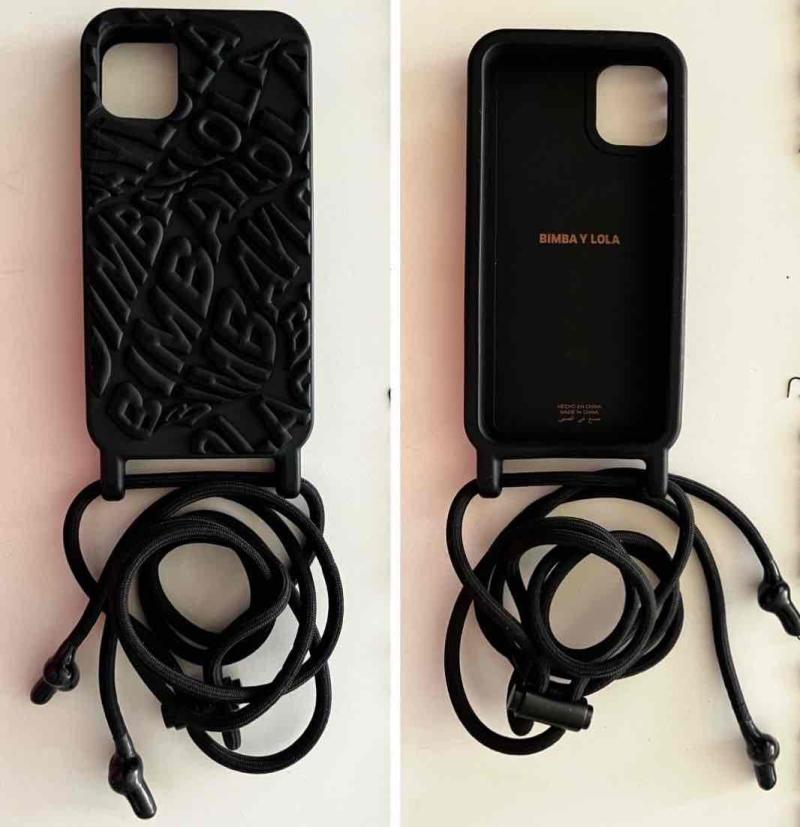 Funda negra con cordón Bimba y Lola