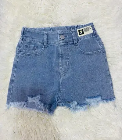 Shorts de mezclilla con encaje - miniatura 2