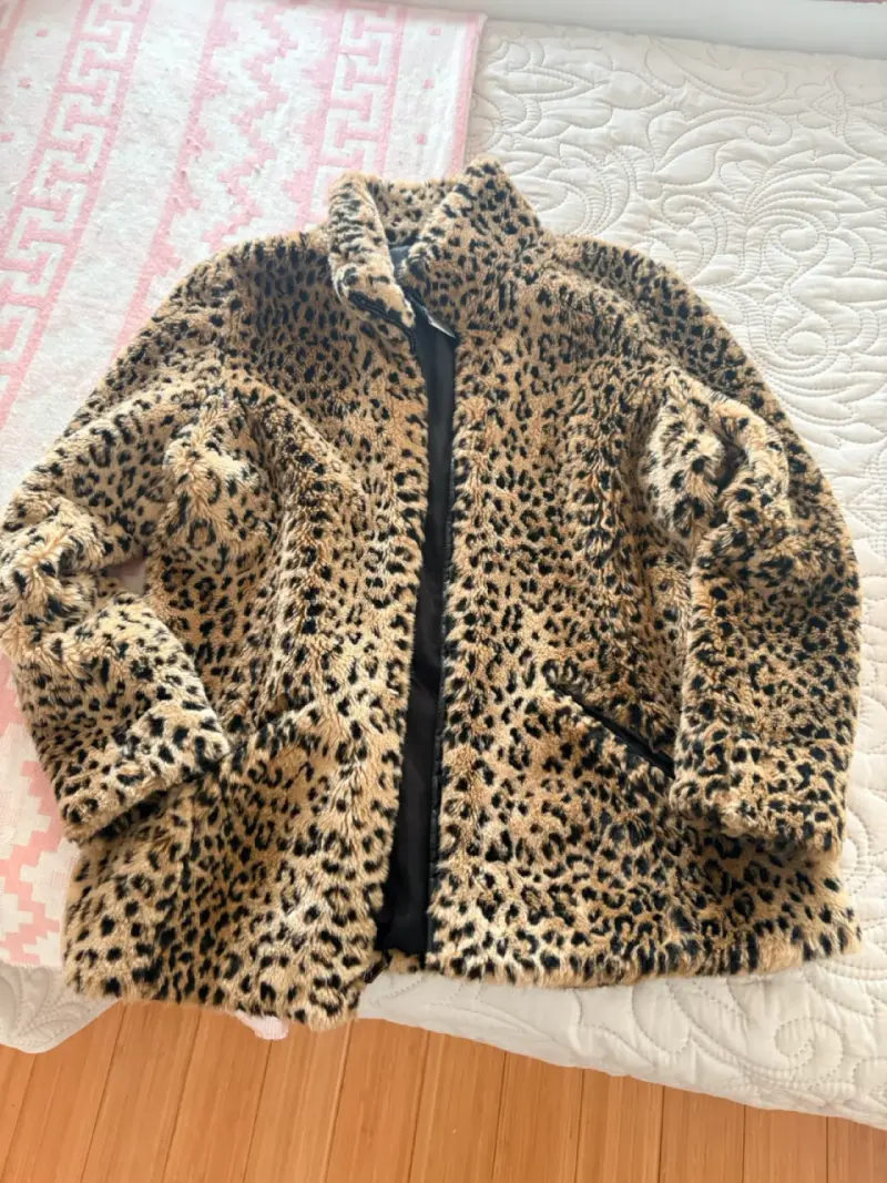 Abrigo de leopardo vintage - 2