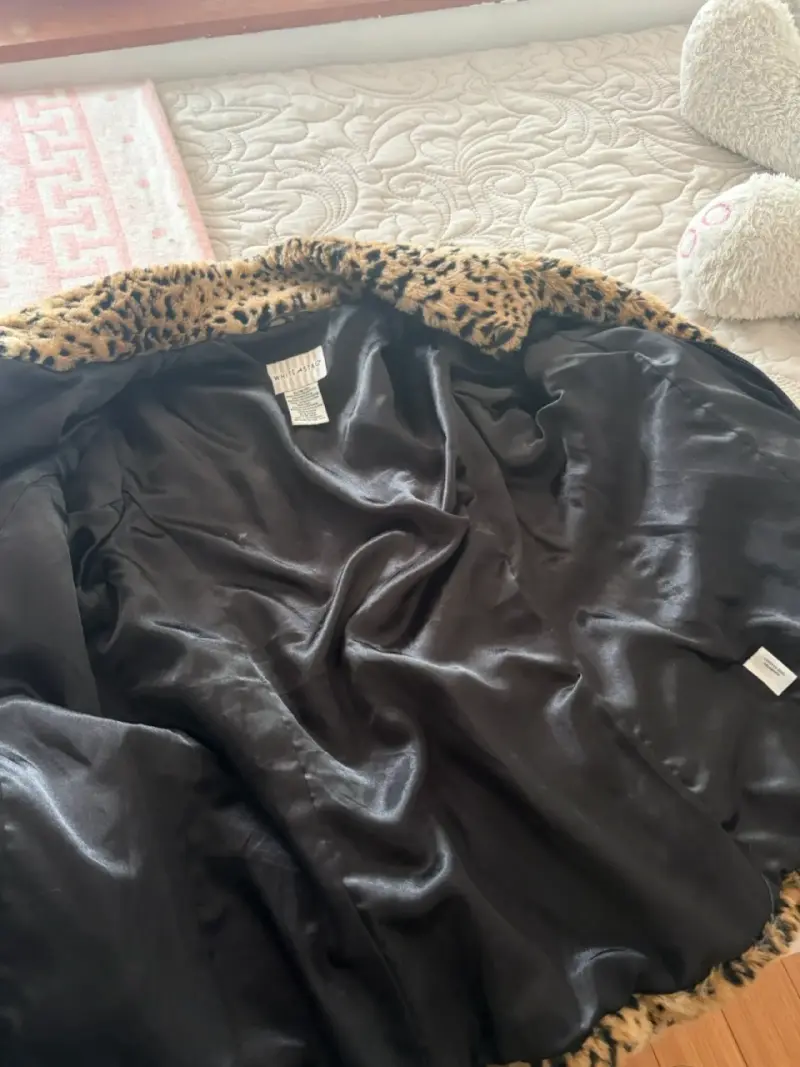 Abrigo de leopardo vintage - 3
