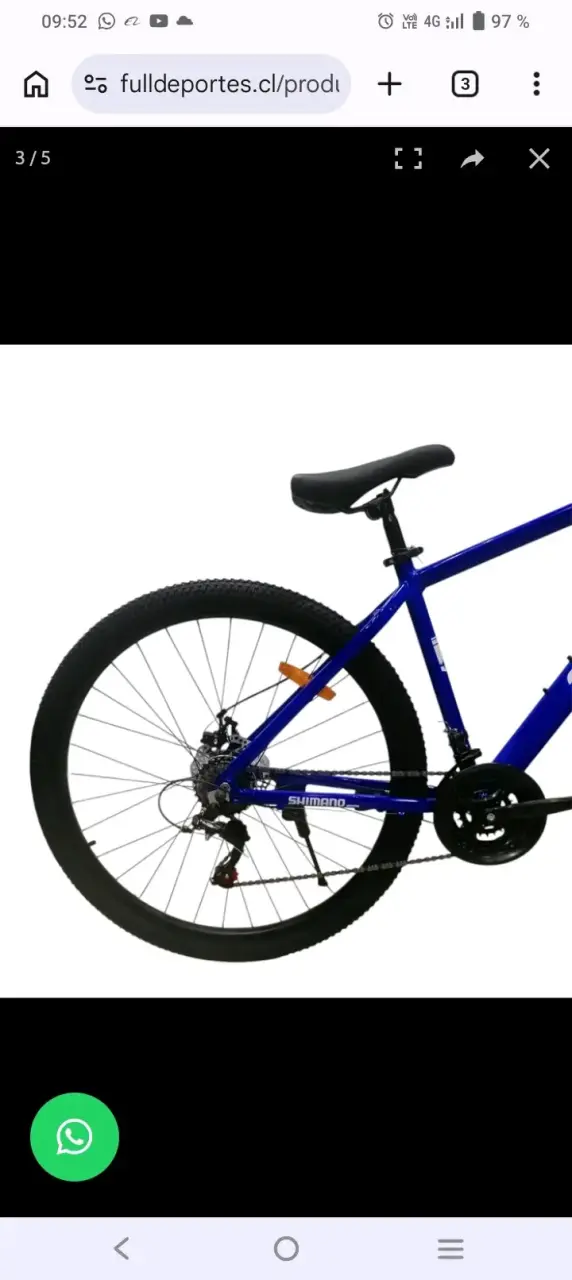 Bicicleta Skyland azul MTB - 4