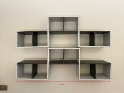 2 Estantes modulares de pared - miniatura 1