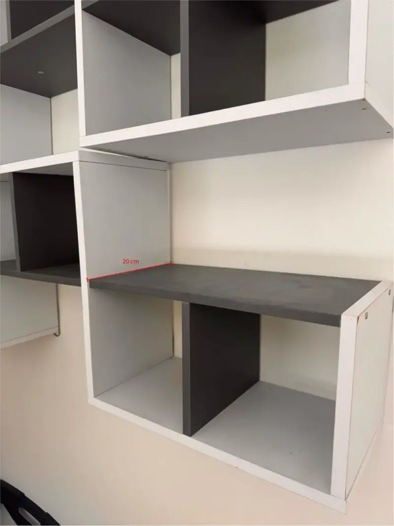 2 Estantes modulares de pared - 3