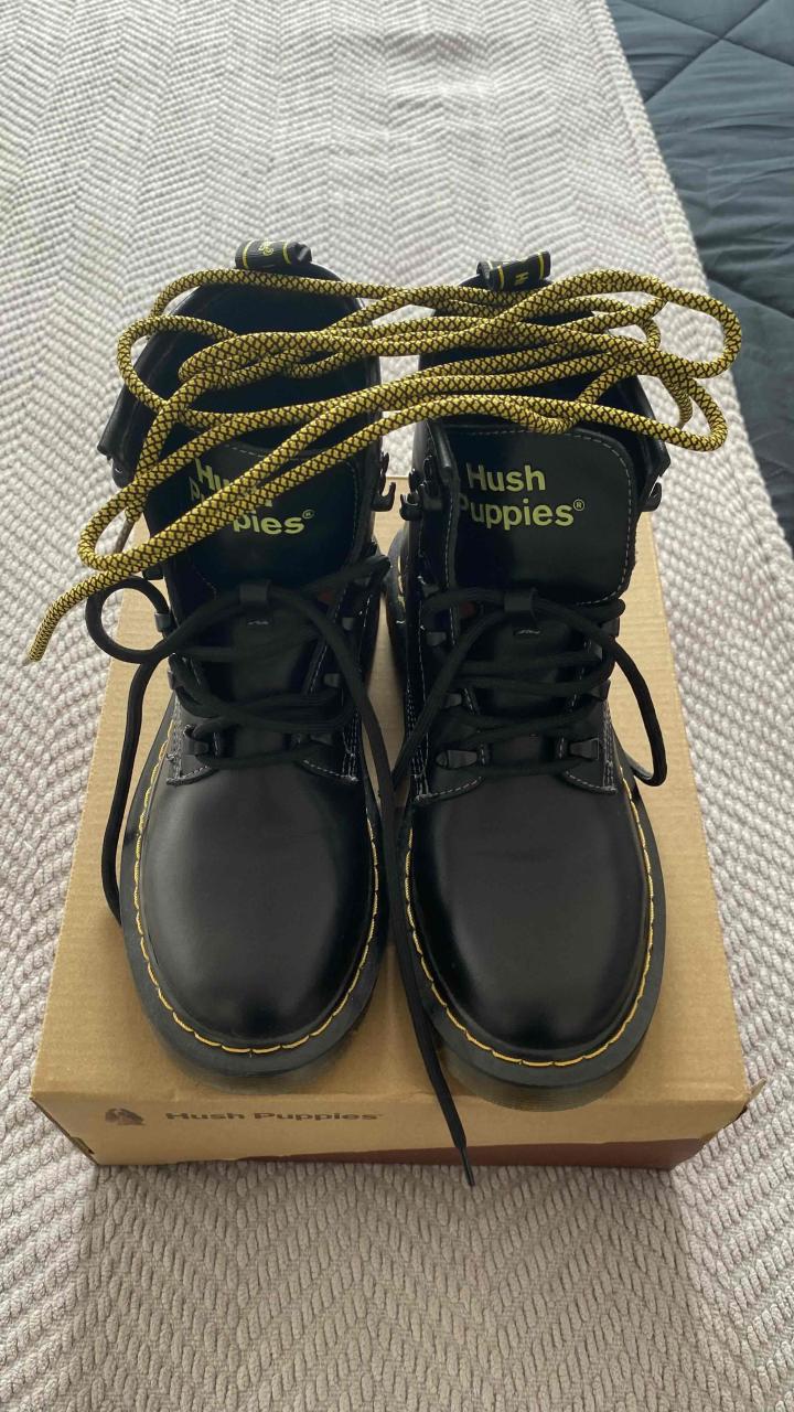 Botas negras de cuero hush puppies - 3