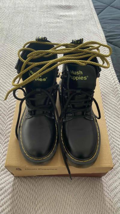 Botas negras de cuero hush puppies - miniatura 3